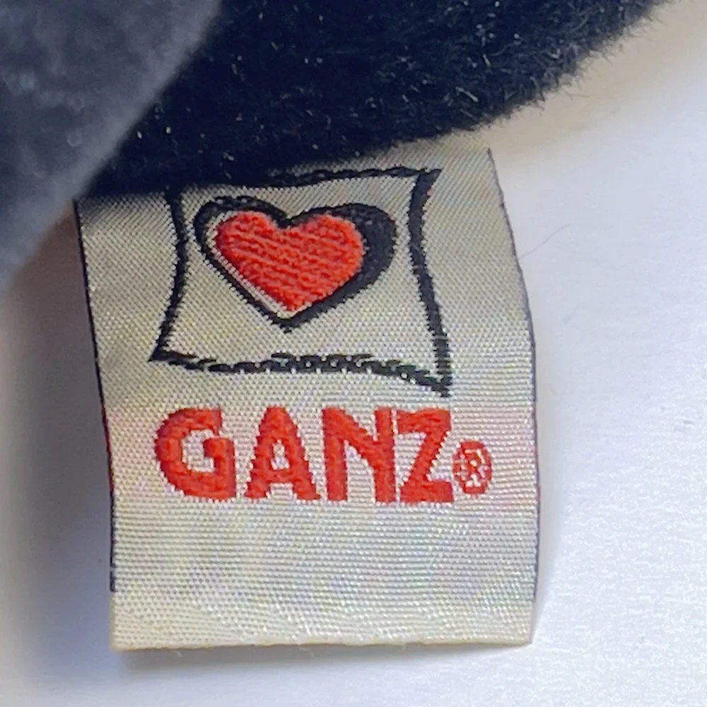 Ganz Webkinz LAVA DRAGON Black Orange Stuffed Plush HW043 Retired *Unknown Code*